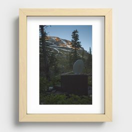 Toilet Sunset Recessed Framed Print