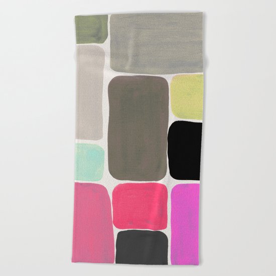colour + pattern Beach Towel