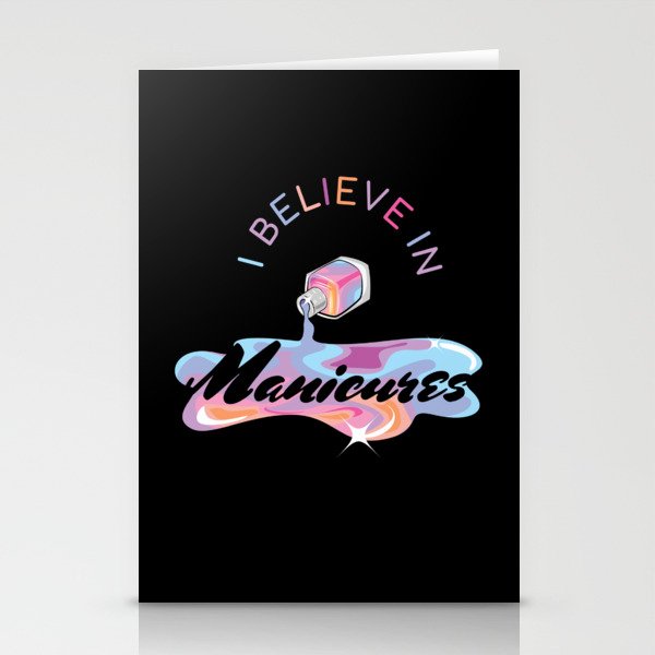 Believe In Manicures Nails Stationery Cards
