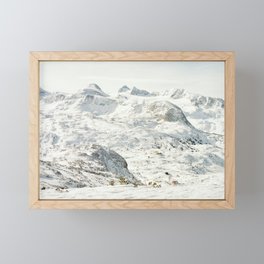 Winter on Dachstein Krippenstein mountain range in Austria / Fine Art Photography Art Print Framed Mini Art Print