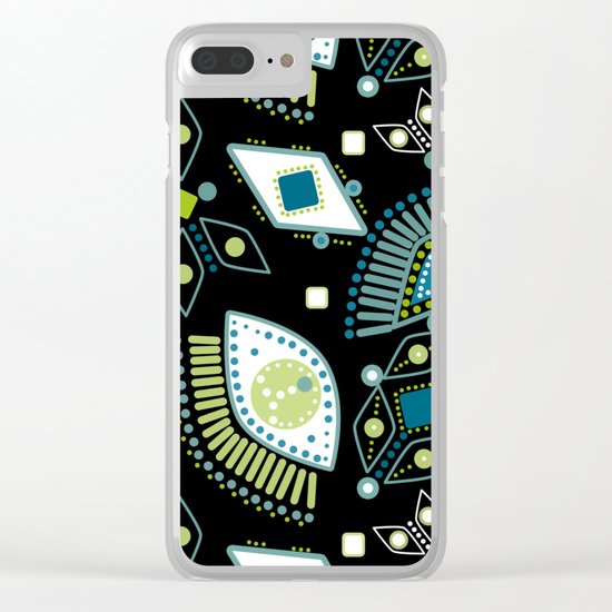 Ethnic pattern . Eyes . Clear iPhone Case
