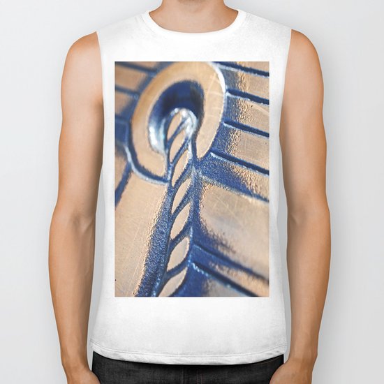 Abstract and Gold Biker Tank