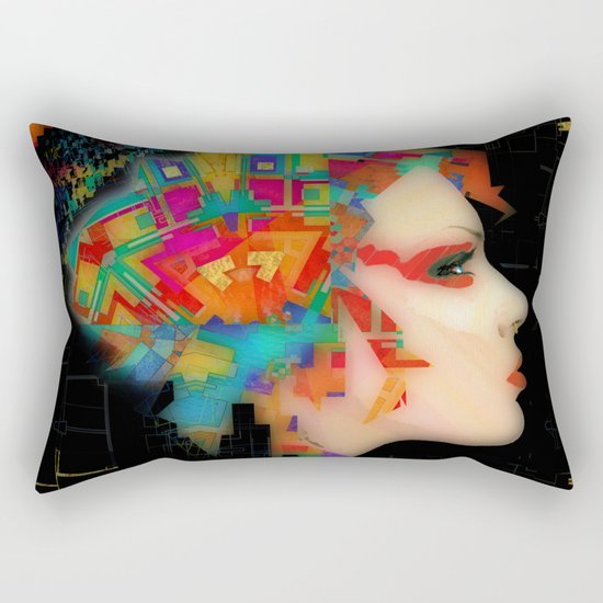 Glitch Rectangular Pillow