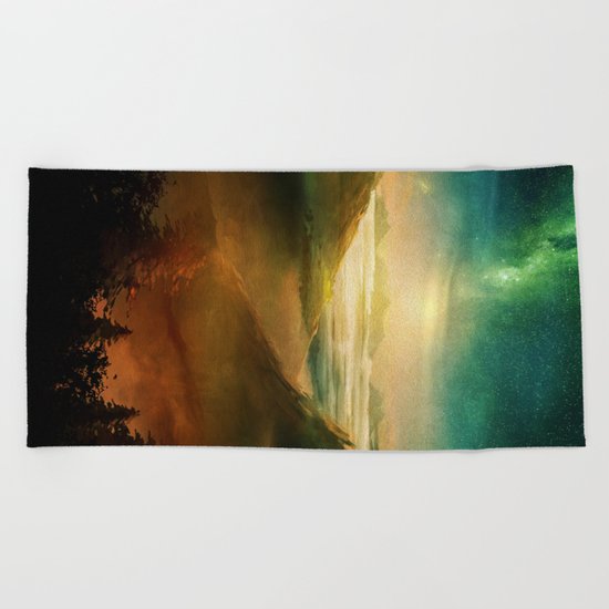 Into the trees Beach Towel