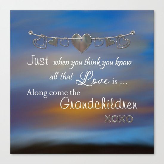 Grandchildren Canvas Print