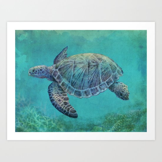 Deep Blue Art Print
