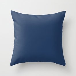 NAVY PEONY solid color Throw Pillow