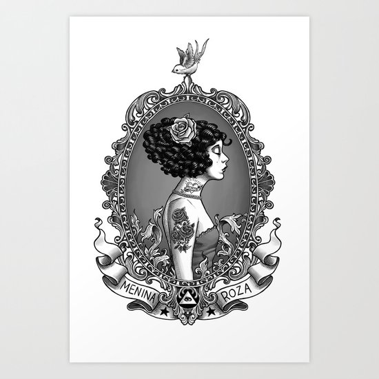 Menina Roza Art Print