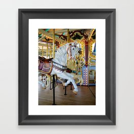 Carousel Horse Framed Art Print