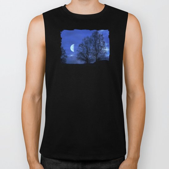 Moon between Trees - JUSTART © Biker Tank