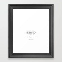 quoted — tackle — cheryl strayed Framed Art Print