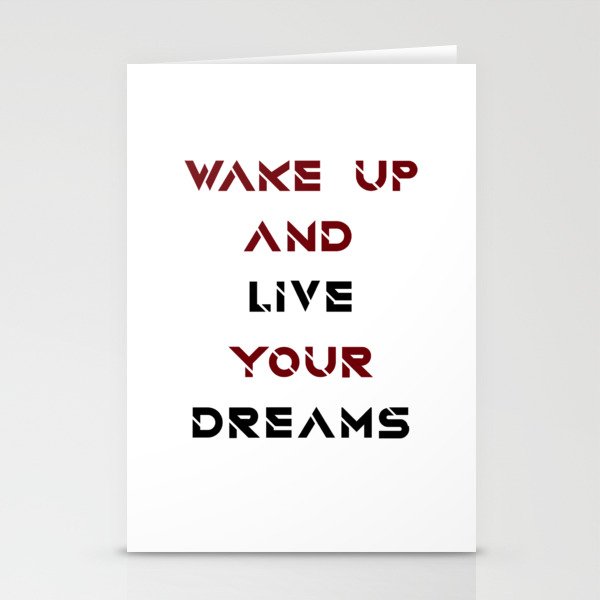 live your dreams quote Stickers Stationery Cards