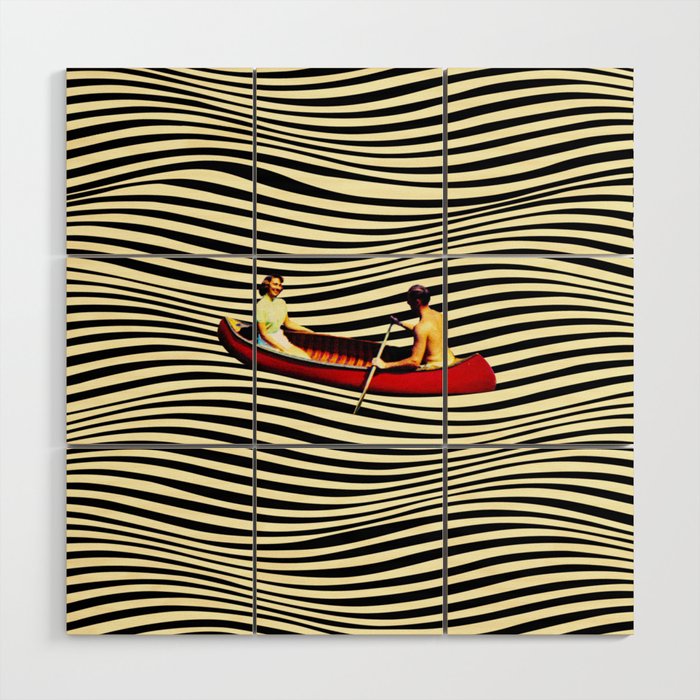 Illusionary Boat Ride Wood Wall Art