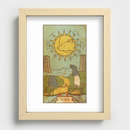 Muroidea Rat Tarot- The Moon Recessed Framed Print