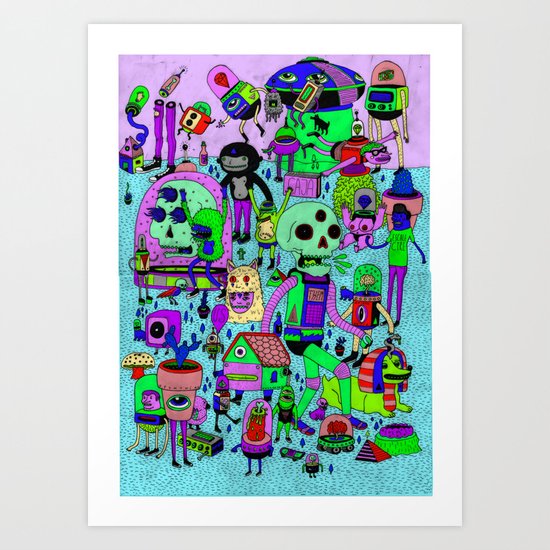 US AND THEM Art Print