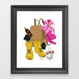 What's in my Bag? Framed Art Print