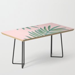 Pink Palms Tropical Vibes Coffee Table