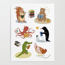 Animal Readers Poster