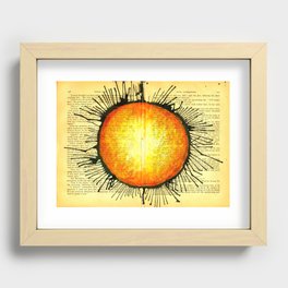 The Sun Who Wanted A Cup Of Strong Espresso Recessed Framed Print