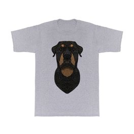 Rottweiler - Teddy T Shirt | Dog, Regal, K9, Portrait, Pet, Ornate, Canine, Digital, Blackandbrown, Drawing 