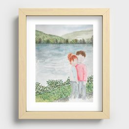 Camping Recessed Framed Print