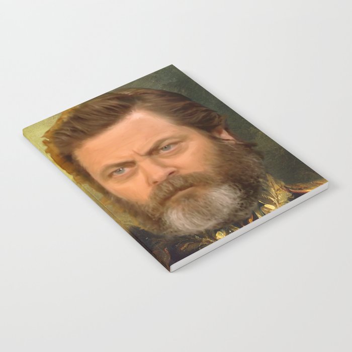 Nick Offerman Classical Painting Photoshop Notebook By