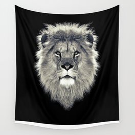 Lion Portrait Wall Tapestry