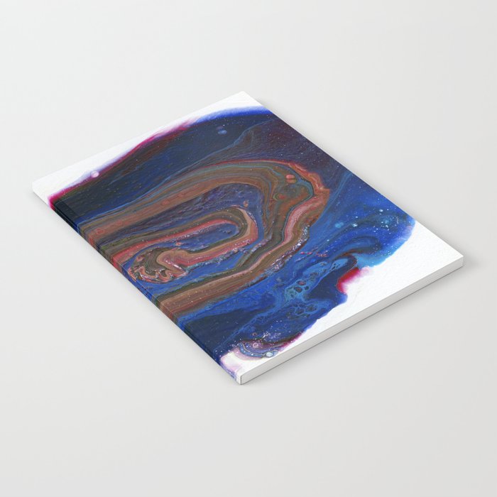 Fluid Acrylic Viii Negative Space Fluid Pour Painting Notebook By Printpix Society6