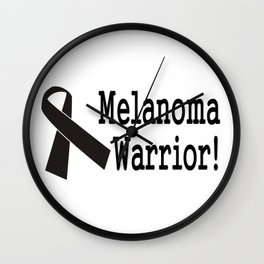 Melanoma Warrior Wall Clock