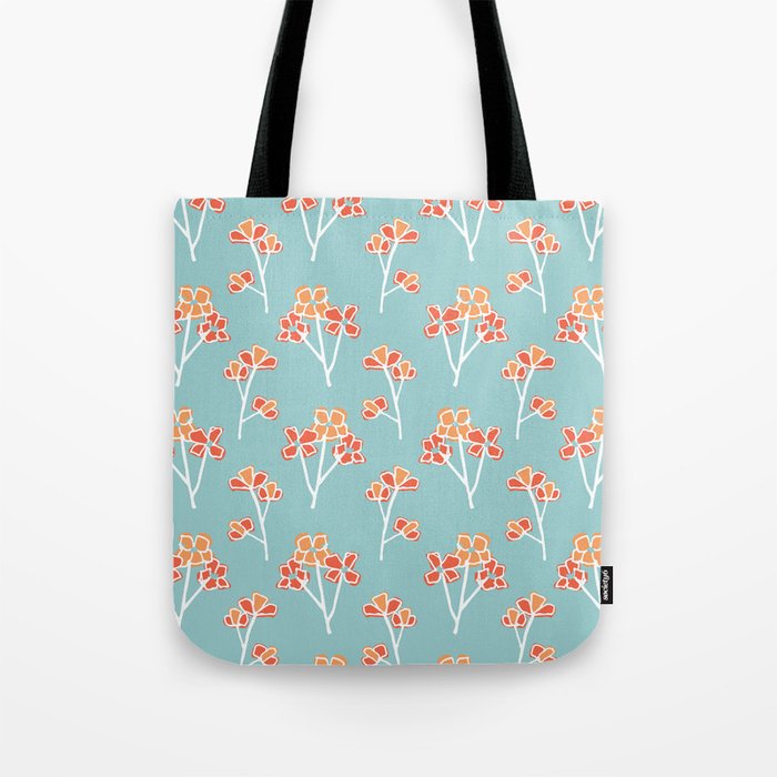 anemone flowers :: sea mist Tote Bag