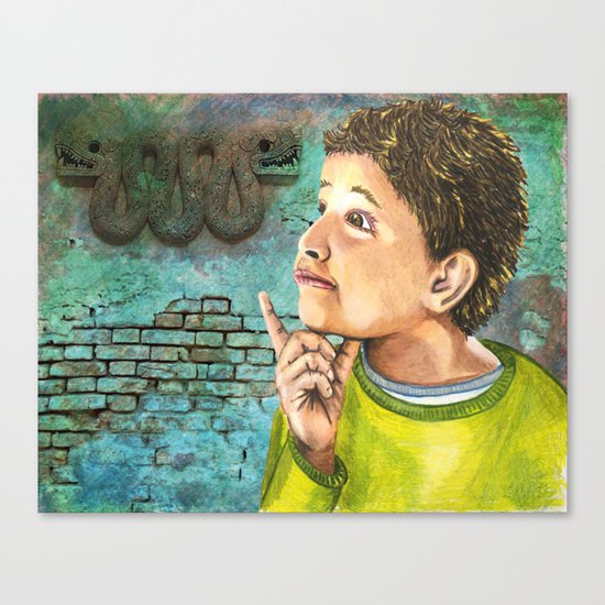 My Grandfather was Mayan Canvas Print