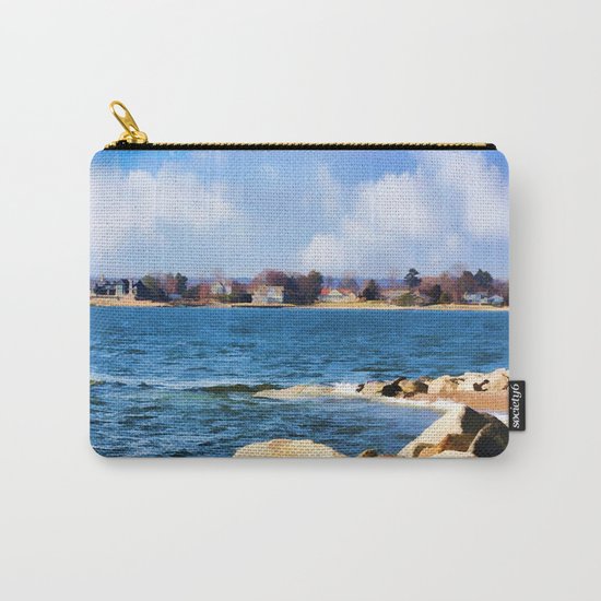 New England Shoreline - Painterly Carry-All Pouch