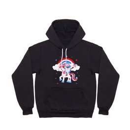 4th of july unicorn gnome rianbow Hoody