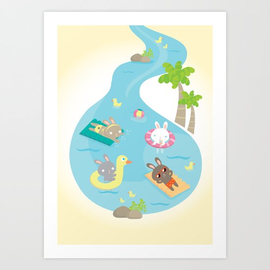 the pool Art Print