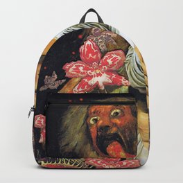 dance with the devil Backpack | Surreal, Painting, Pinup, Insect, Venusflytrap, Monster, Marriage, Antique, Orchids, Nightmare 