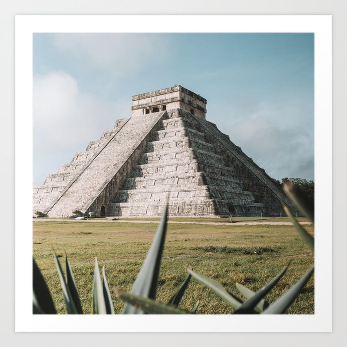 Mexico Photography - Ancient Famous Building In Mexico Art Print