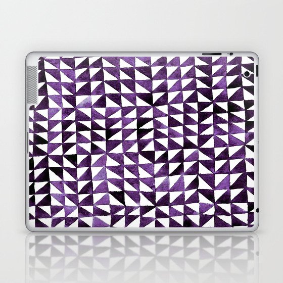 Triangle Grid purple Laptop & iPad Skin