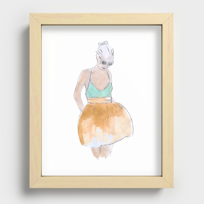 Bleached Recessed Framed Print