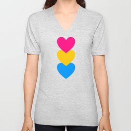 Pansexuality in Shapes V Neck T Shirt