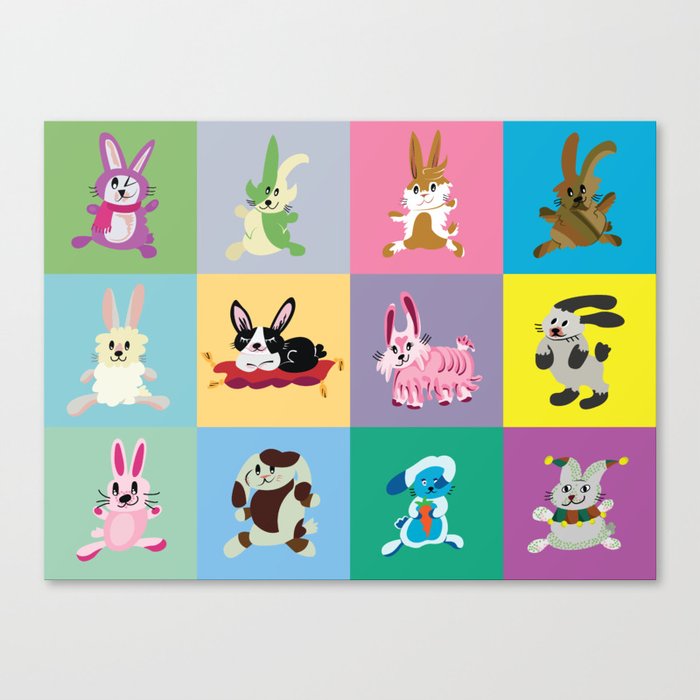 Cute bunny rabbit breeds Canvas Print