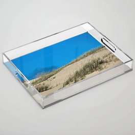 Sand Dune Beach Coastal Landscape Acrylic Tray