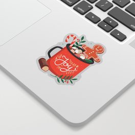 Funny design hot-cocoa-christmas Sticker