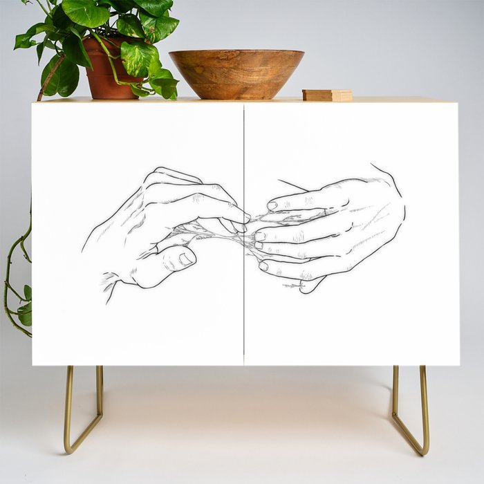 Hands and roots Credenza