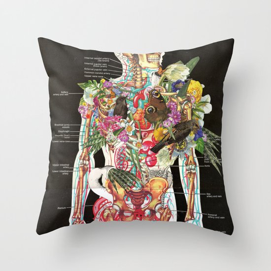 Skeleton Throw Pillow