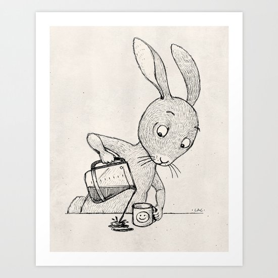 Crooked Coffee Art Print