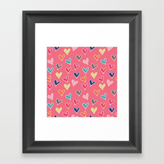 Blow Me One Last Kiss - Pink Framed Art Print