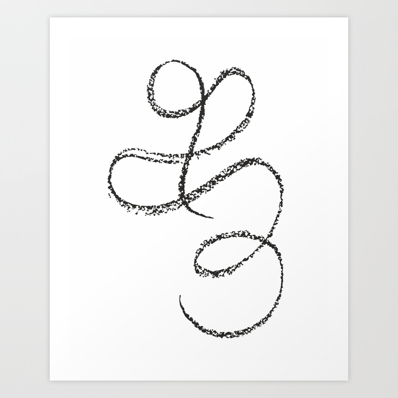 One Line Drawing Abstract Art Art Print By Siretmr Society6 One Line Drawing Abstract Art Art Print By Siretmr Society6
