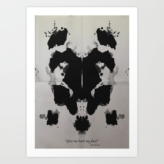 Rorscharch Art Print