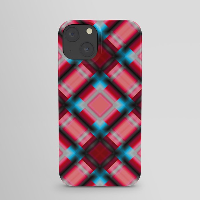 Square pattern serie 1 red iPhone Case