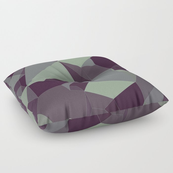 Low Poly Abstract Floor Pillow